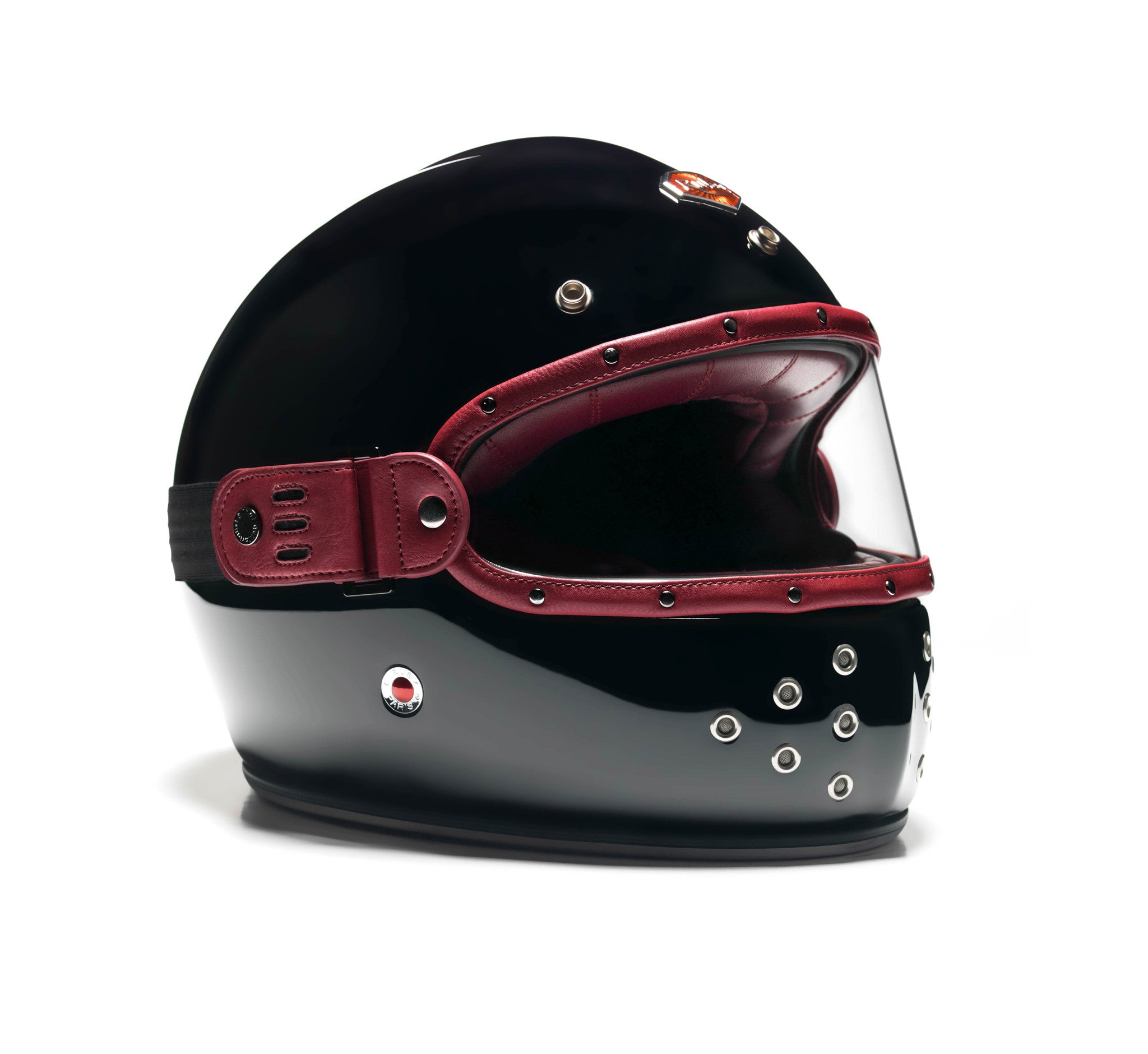 burgundy motorcycle helmets FÉLIX MASKA // BURGUNDY