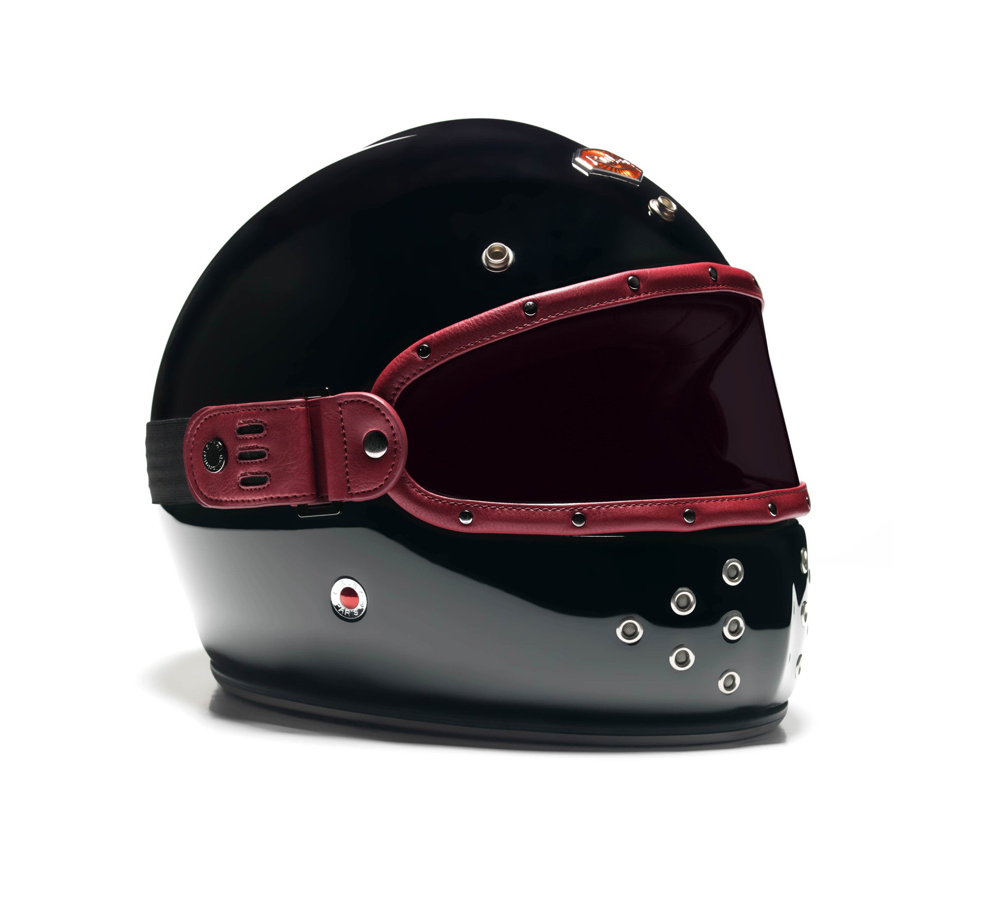 burgundy motorcycle helmet Félix Maska - Burgundy (Fits Ruby Castel Helmets)